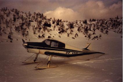 Peter Lindberg's and Tomas Pira's Jodel DR.1050 SE-XDF, about 1980