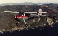 Devinder Grewal's 1948 Cessna 140 over the California Coast