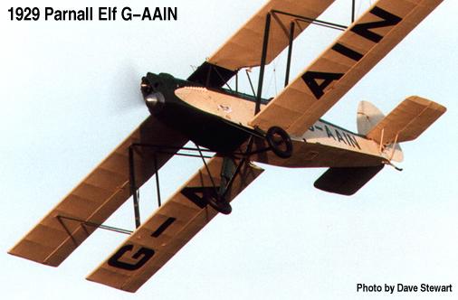 1929 Parnall Elf G-AAIN of the Shuttleworth Collection